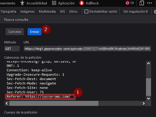 Reenvío de petición